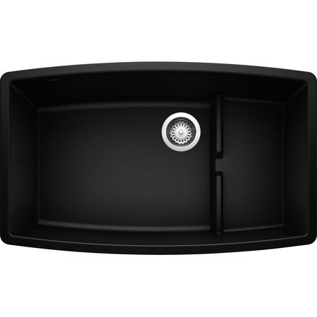 BLANCO Performa Cascade Silgranit Undermount Kitchen Sink - Coal Black 442936